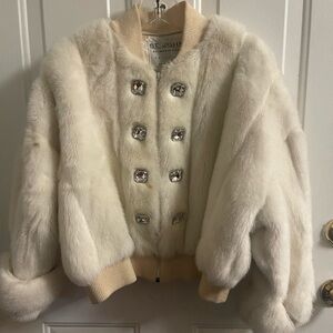 St. John faux fur coat